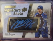 2023-24 UD Engrained Mikko Rantanen Signature Shots Auto /49