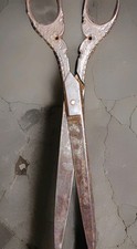 Antique Metal Dressmaker's Scissors with Ornate Handles Pre-1930