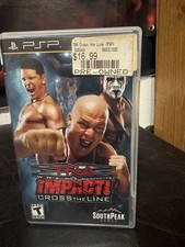 TNA Wrestling Impact Cross the Line (Sony PSP, 2010) - CIB COMPLETE 