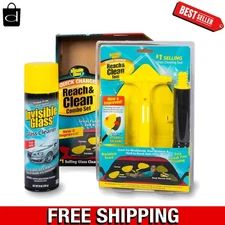 & Clean Windshield Cleaner Tool Kit -  Aerosol & Microfiber Bonnet