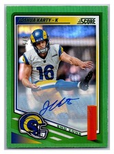 2025 Score - Joshua Karty #200 Green End Zone Auto /6