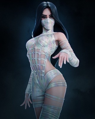 Silk Marvel Comics | Garage Kit DIY Figur Statue BEMALT 3D Modell