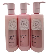 Bath & Body Works LOT 3 Sensitive Skin Colloidal Oatmeal Body Lotion Cream 7.8