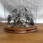 FRANKLIN MINT PICKETT'S CHARGE JULY 3, 1863 ~CIVIL WAR PEWTER FIGURINE SCULPTURE