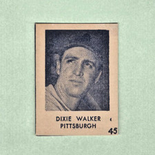 1948 R346 Blue Tint Dixie Walker Pittsburgh Pirates #45 Hand-Cut EX RARE!