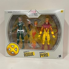 Marvel Legends ROGUE Green & PYRO 6 Inch X-Men Evil Mutants 2 Pack Hasbro NEW