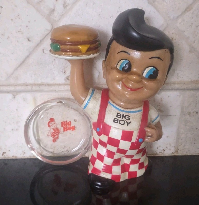 Frisch's Big Boy Collectible Piggy Bank, And Vintage Ash Tray