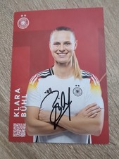 Klara B&uuml;hl. Orginales Autogramm. DFB. Bundesliga. WM. EM. 2026. Bayern Olympia
