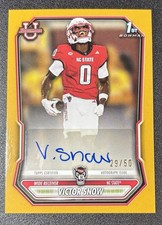2026 Bowman Victor Snow Gold 1st Bowman Auto 50 Nc State 2026 Bowman Victor Snow Gold 1st Bowman Auto 50 Nc State