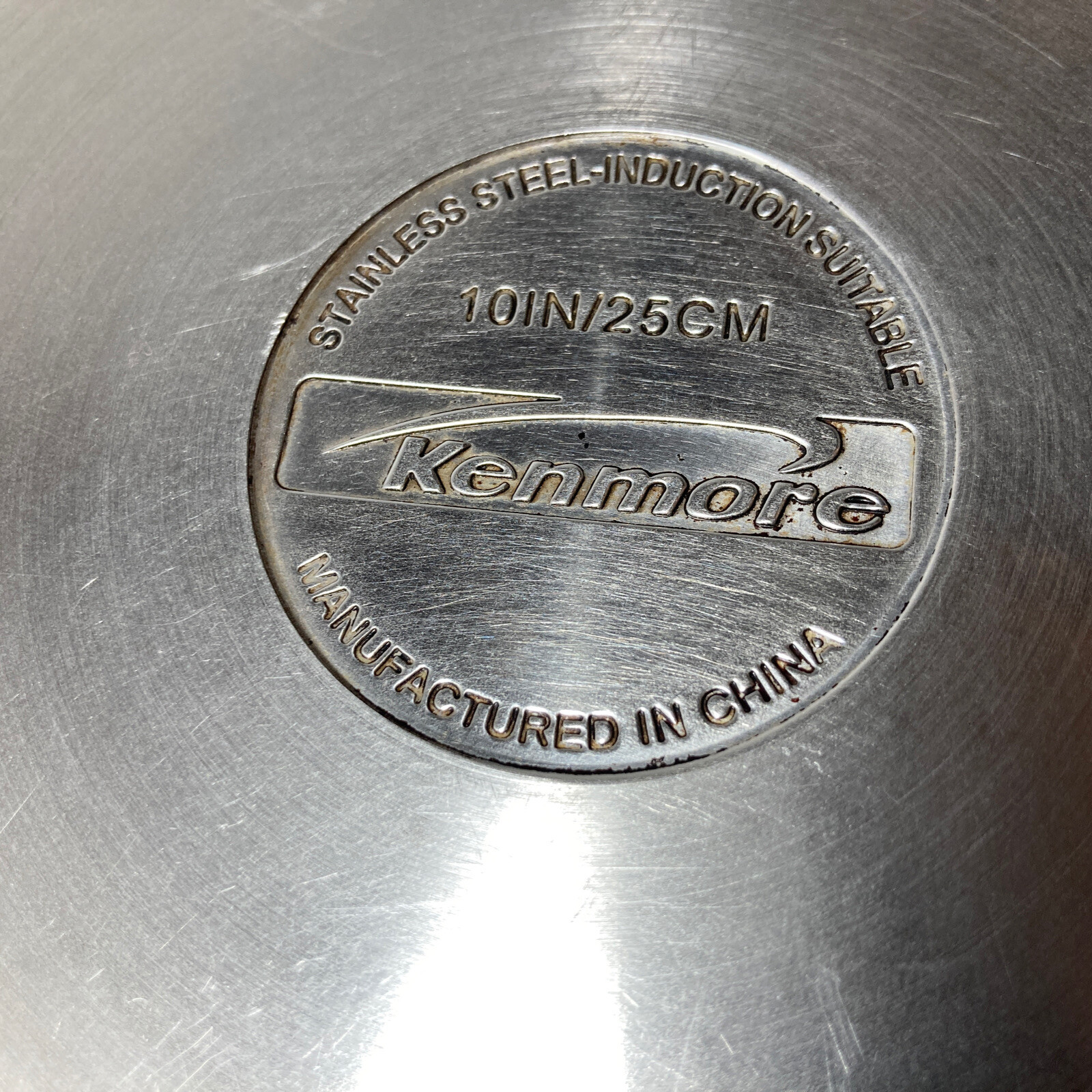 Kenmore Thick Copper Core Bottom 10" Skillet Saute Fry Pan Stainless
