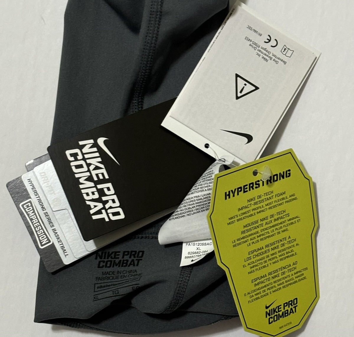 Nike LG Basketball Pro Combat Hyperstrong Padded Compression Shin Sleeve  629882 | eBay