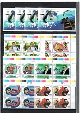 2013- Block of 4+4 Sheets" PERSONALITY, HEMINGWAY, NAT KING COLE, ETC" NEW MINT