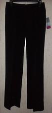 NWT WOMENS APT. 9 CURVY FIT Straight Leg BLACK DRESS PANTS SIZE 2 TALL
