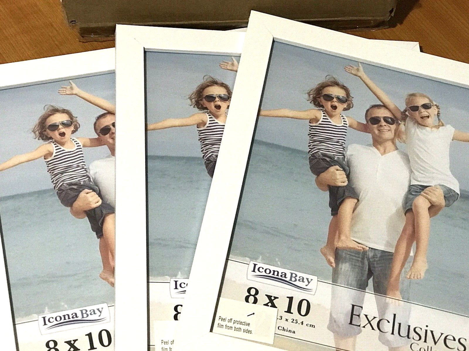 Picture Frames 8x10 White Set of 3 Icona Bay Exclusive Collection New-image