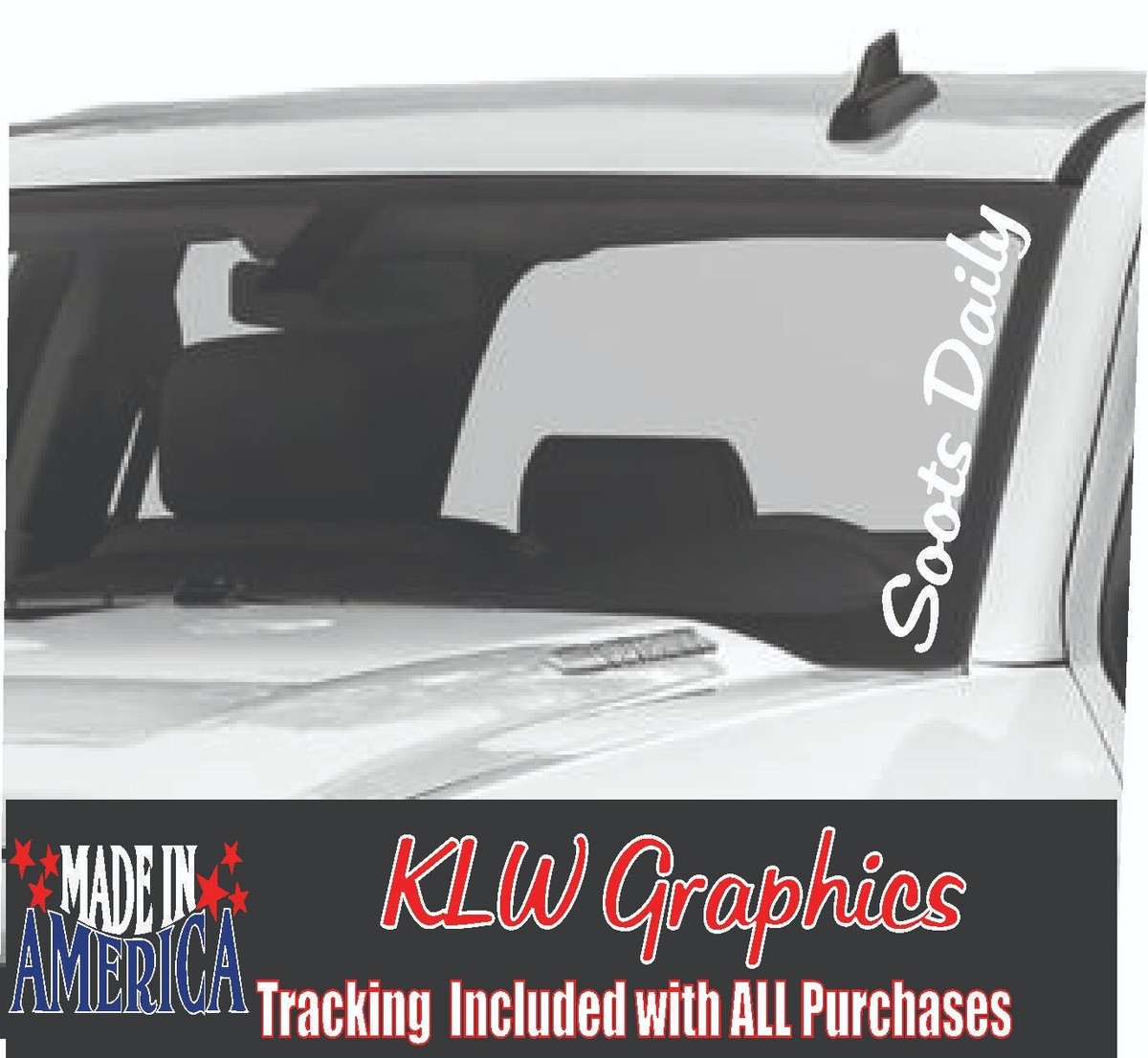 CUSTOM TEXT Lower Windshield VINYL DECAL Sticker Turbo Boost Truck