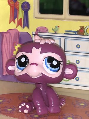 Figurine My Littlest Pet Shop (LPS) Hasbro - Singe/gorille Numéro 1737, Occasion