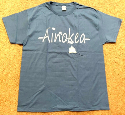 Ainokea Hawaiian Blue T-Shirt  - I Do What I Like  - Size Large
