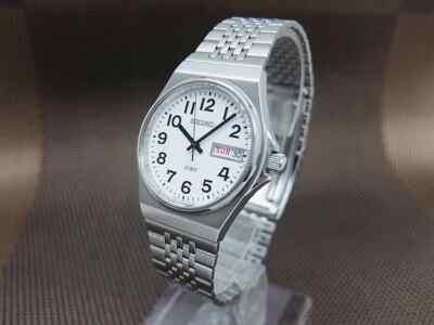 SEIKO Watch SPIRIT 7N48-7A10 SS Round White Quartz Case diameter