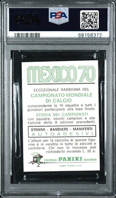 1970 Panini World Cup Mexico 70 Jan Capkovic SP PSA 7 *8372