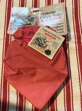 Makeup Cinch Tote Holds Your Makeup, Workspace to a Tote in a Cinch "PINK"