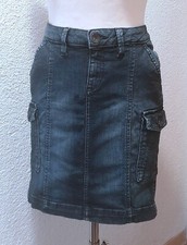 ESPRIT Damen Cargo Mini / Midi Jeansrock 26 S / 36 Stretch mid blue used  w NEU