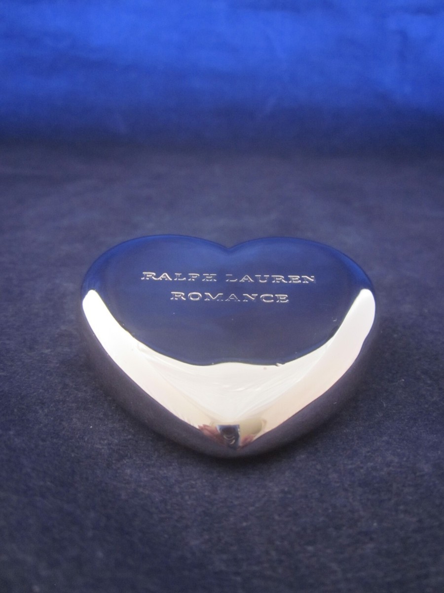 Ralph Lauren Paperweight Silver Heart ROMANCE Signed EXCELLENT | eBay