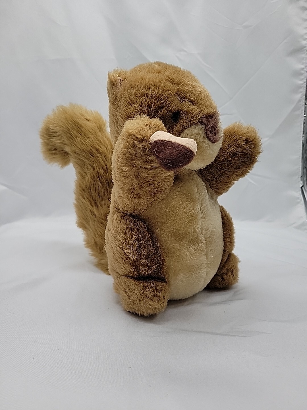 Cute Brown Squirrel With Acorn Plush Lovingly Yours Realistic Fluffy Tail