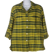 SILK Essentials Blouse Womens XL 100% Silk Fu...