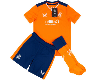 Glasgow Rangers Football Kit FC 3rd kit Shirt Shorts & Socks Kids Sizes
