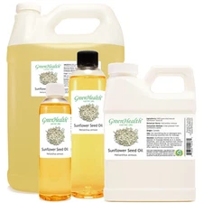 Sunflower Carrier Oil (100% Pure/Natural) FREE SHIPPING - GreenHealth