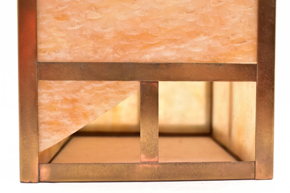 Arts & Crafts Mission Style Slag Glass Light Fixture Lamp Shade Small 8.25 x 5". - Image 4 of 4