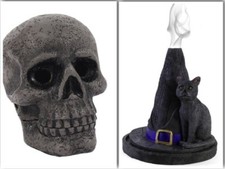 incense cone burner GIFT witches hat or skull Lisa Parker