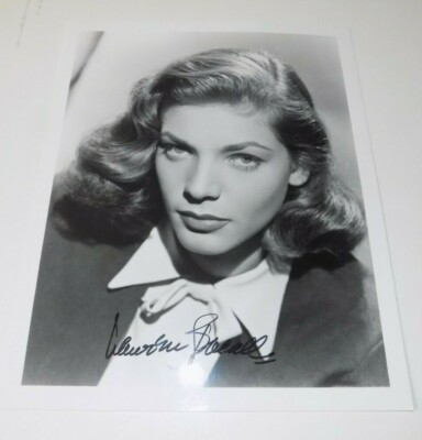 Young LAUREN BACALL Autographed SIGNED Photograph - Press Photo 8x10 | eBay