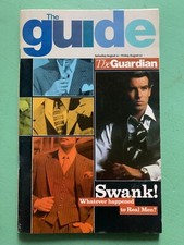 THE GUIDE mag 21-August-1999 Pierce Brosnan Drew Barrymore Guardian TV Listings