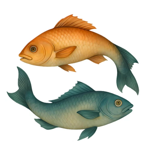 Pisces Sticker Vinyl laminated waterproof zodiac two fishes zodiac sign USA