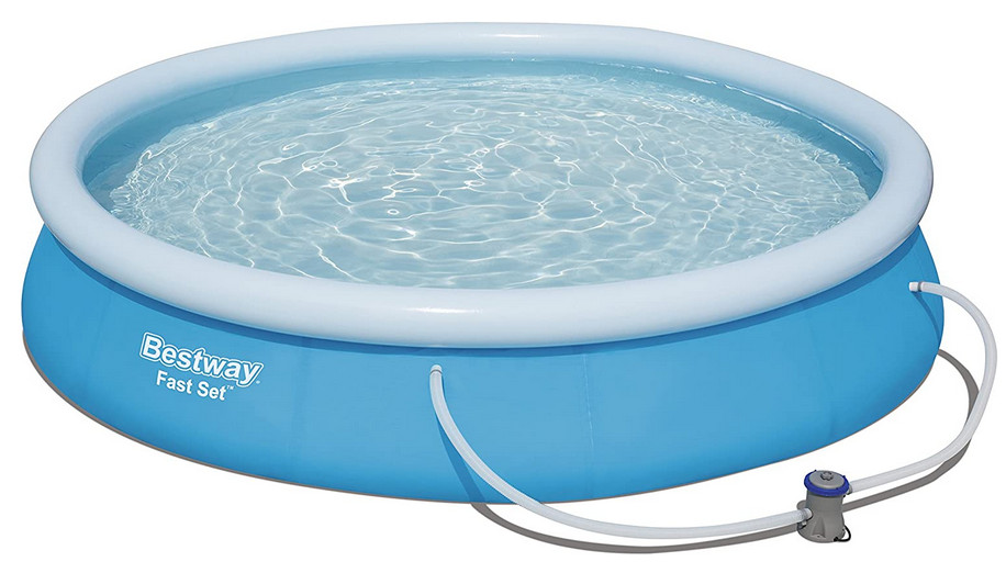 PISCINA TONDA CON ANELLO 366x76h BESTWAY 57274 autoformante in PVC