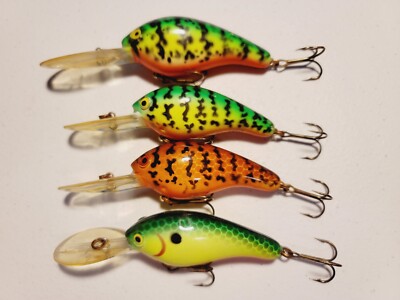 4 Vintage Gen. Crankbait Corp Crankbaits 2 3/4&quot; &amp; 3&quot; | eBay