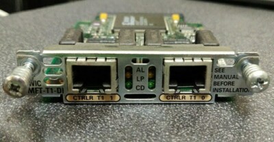 Cisco VWIC-2MFT-T1-DI 2-Port RJ-48 Multiflex Trunk-T1 Voice Interface Card