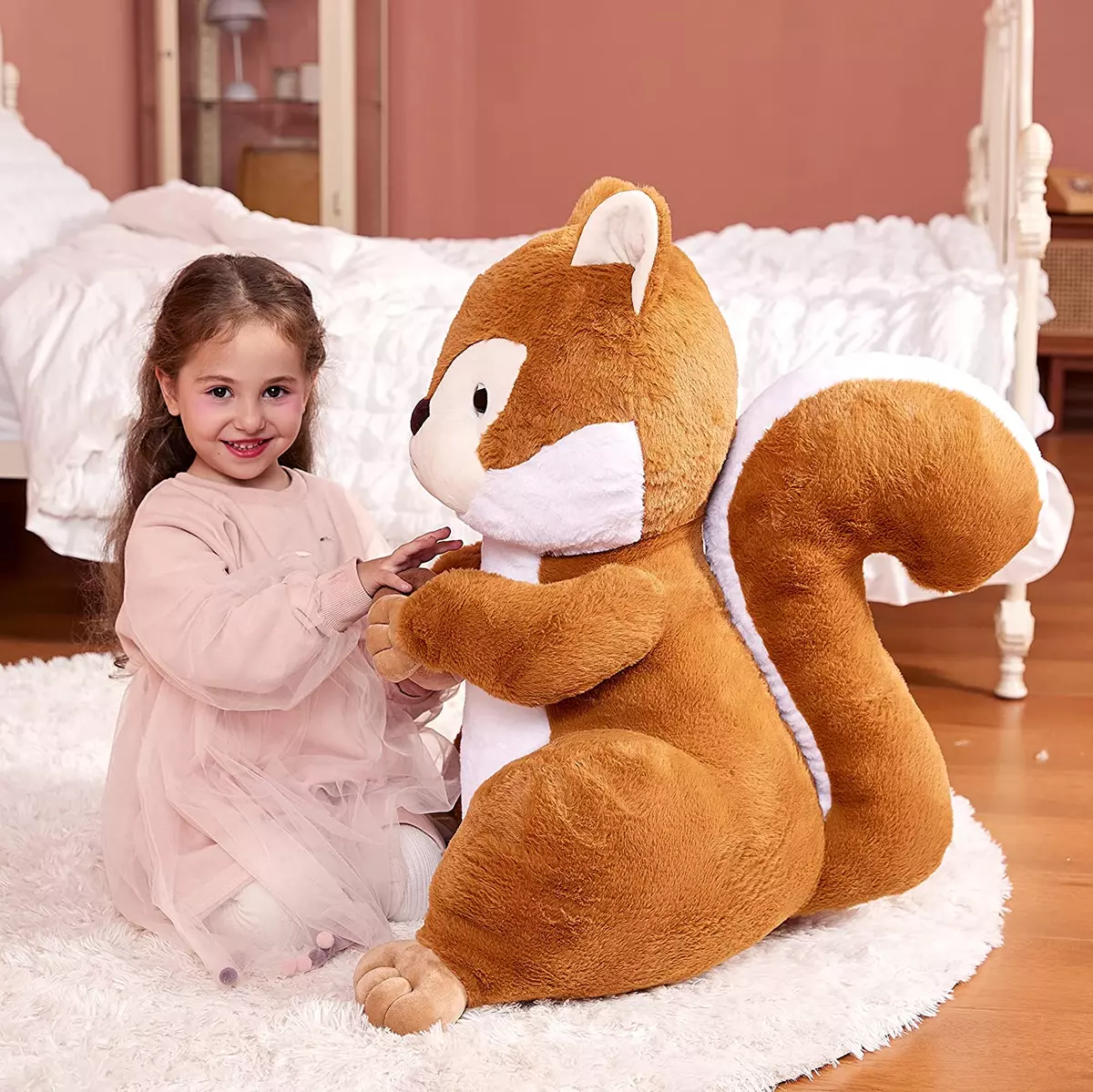 Large Squirrel Stuffed Animal Plush Toy Giant Cute Jumbo Soft 23
