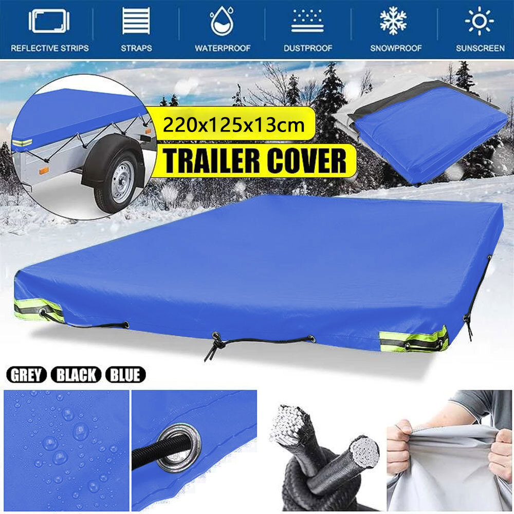 7x4 ft Heavy Duty Trailer Cover Waterproof Elastic Cord Protector