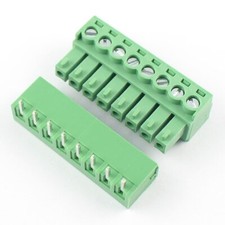 1Pcs 3.5mm Pitch 8 Pin Way Right Angle Screw Terminal Block Pluggable Connector