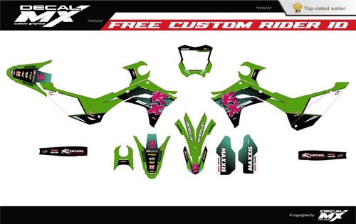 Fits Kawasaki KX450F (2024) KX250F (2025) graphic kit decals kxf kx ...