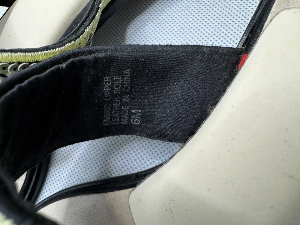 Sandalias Circa by Joan & David Talla 6 Hermosas Detalle Bordado Usable Arte Foto 4 de 4