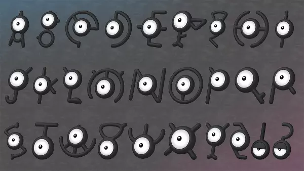 28 x Shiny 6IV Unown in all forms - A to Z, !, and ? Pokemon