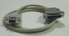 AMIGA 500 600 1200 DB23 FEMALE & HOOD RGB to VGA VIDEO CABLE - PROMO (NEW)