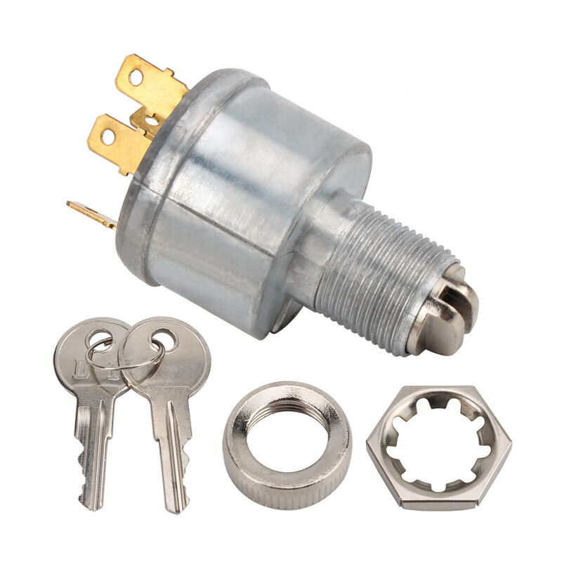 Key Switch for EZGO Cart 4 Prong w/ Factory Lights 81+ Gas & Electric