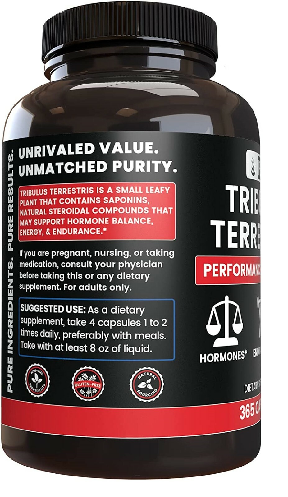 Tribulus Terrestris 2000mg Minimum 45 Saponins MUSCLE BODYBUILDING 365