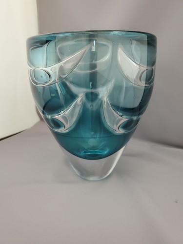 Rare MCM Orrefors Crystal Vase Signed Ariel Nr. 289 Ingeborg Lundin Circa 1960's - Picture 14 of 14