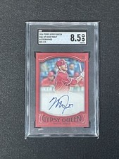 2016 Topps Gypsy Queen Mike Trout 1/5 Color Match Auto GQA-MT SGC 8.5