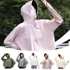 Long Sleeved Ice Silk Sun Protection Suit Women's Summer Thin Outdoor Breat C1